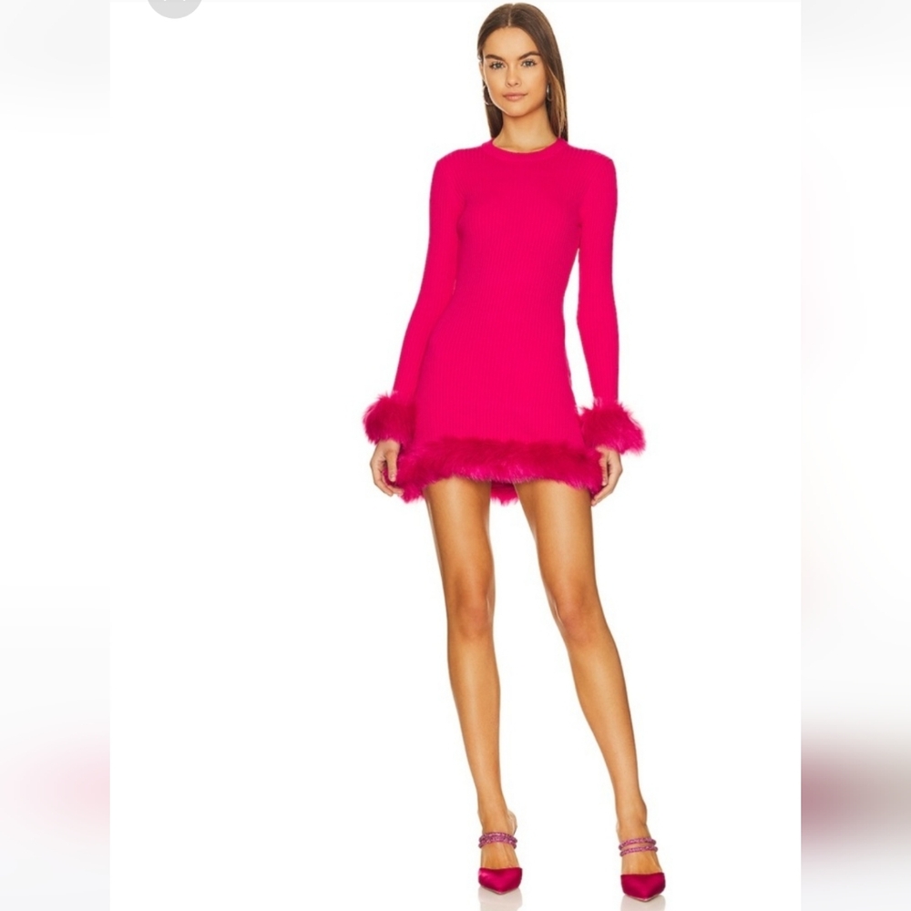 Show Me Your MuMu Pink Long Sleeve Dress